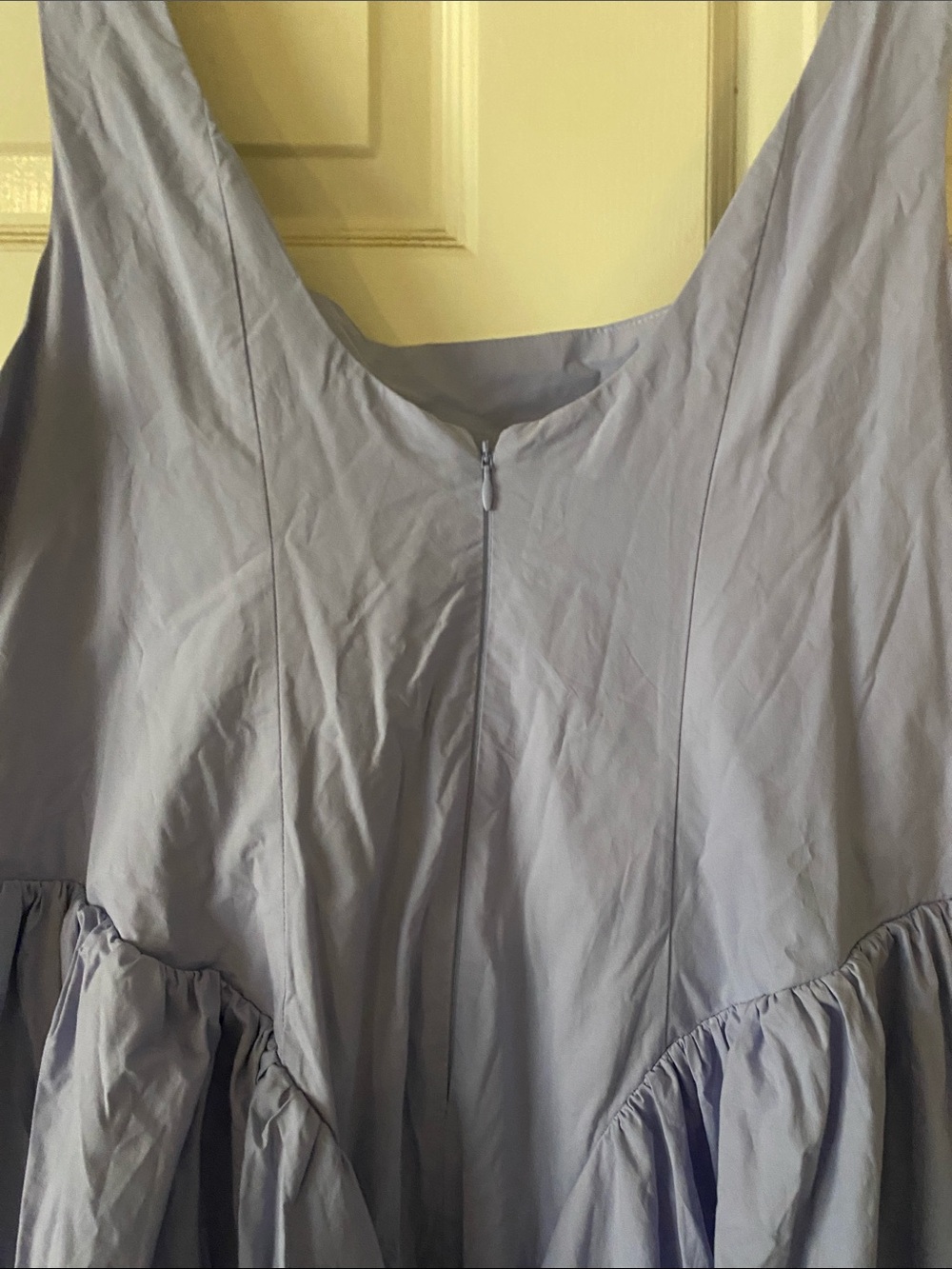 Anthropologie Periwinkle Square-Neck Midi Dress - Picture 11 of 11